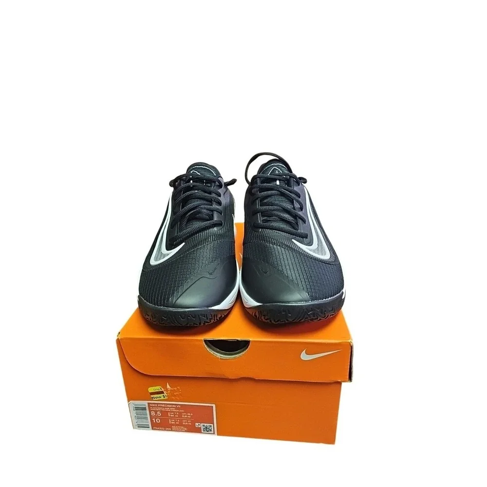 New Nike Precision Black White Red Size 8.5‎ Mens Sneakers Basketball NIB Shoes